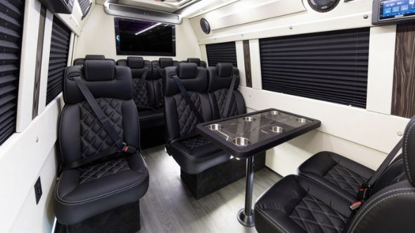10 passenger sprinter van inside los angeles