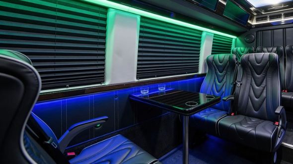 18 passenger sprinter van inside los angeles