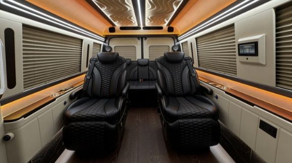 8 passenger sprinter van inside los angeles