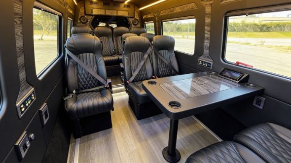 los angeles 12 passenger sprinter van interior