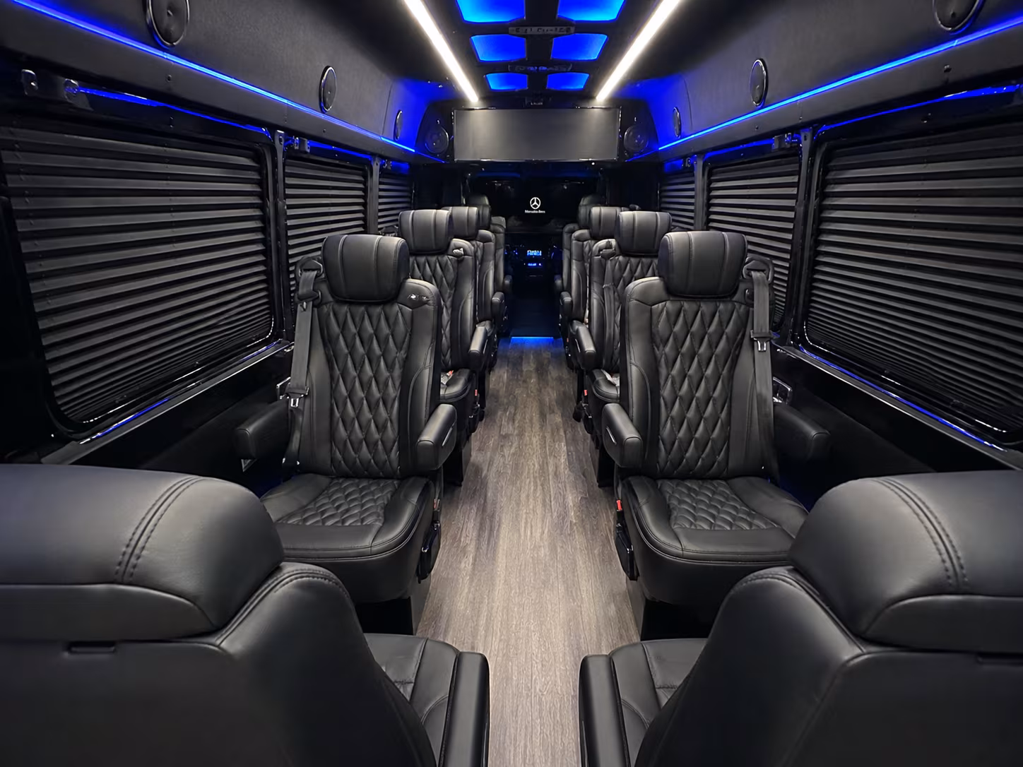 los angeles 18 passenger sprinter van interior