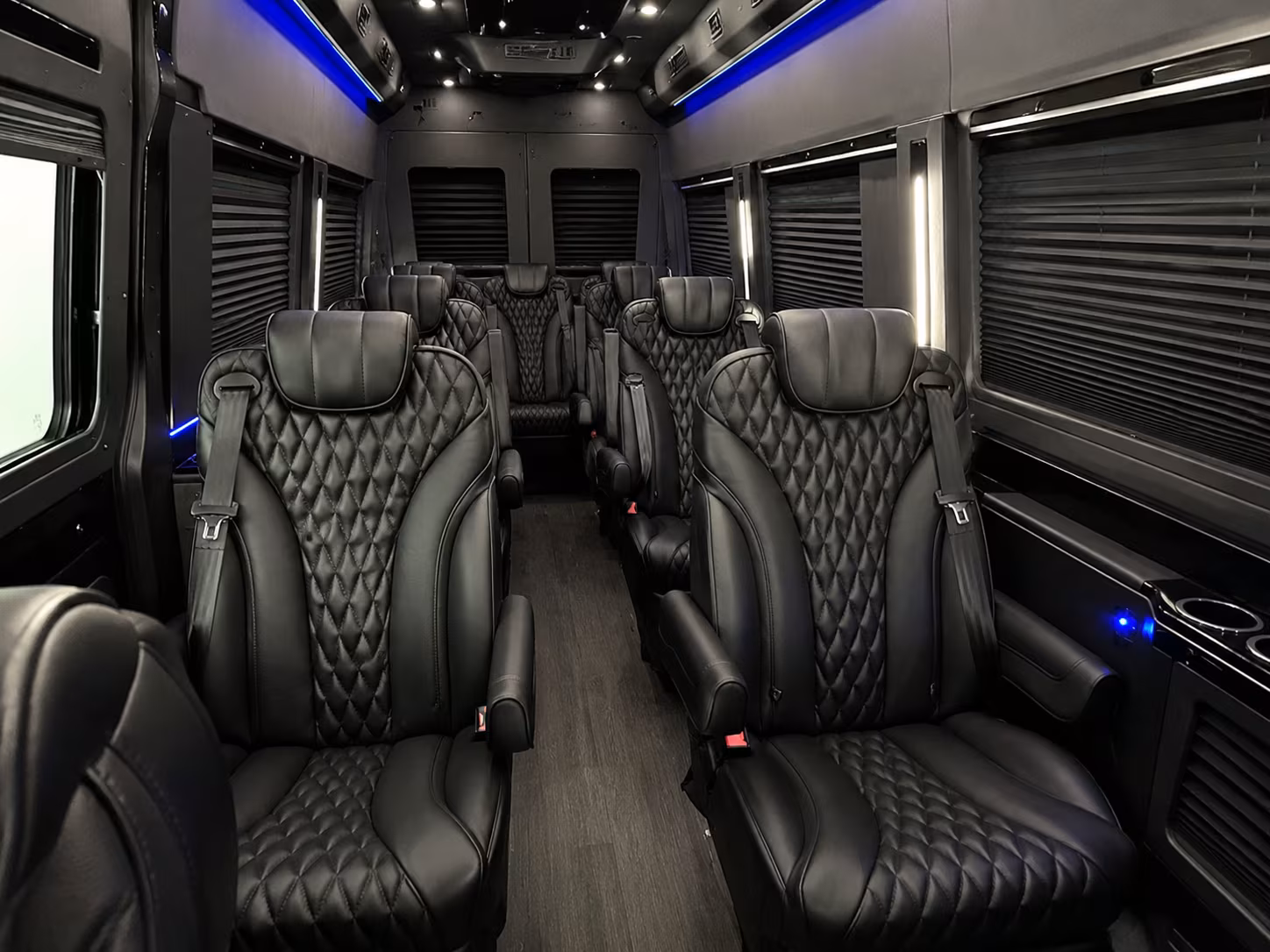 los angeles 20 passenger sprinter van inside