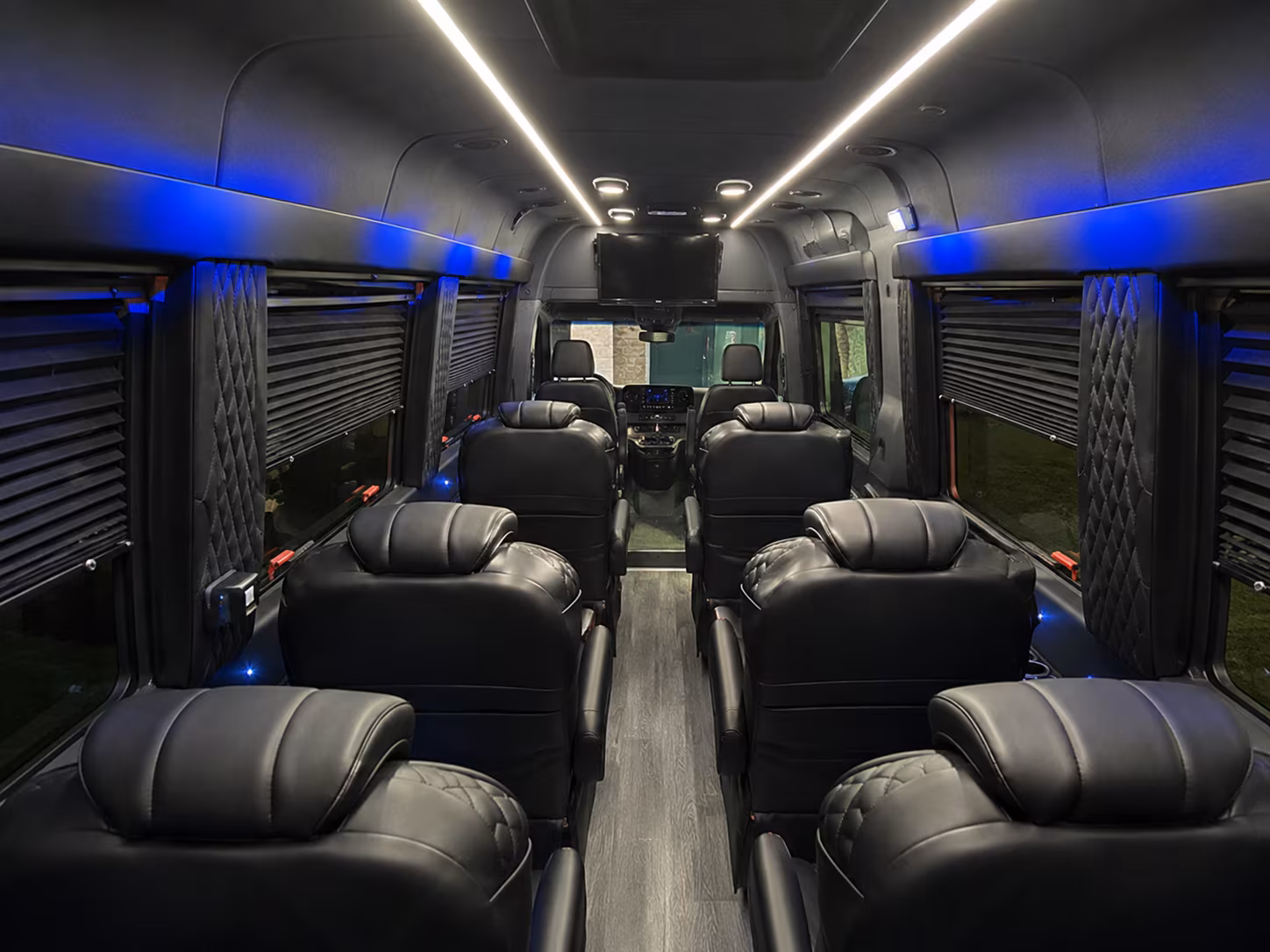los angeles 8 passenger sprinter van inside