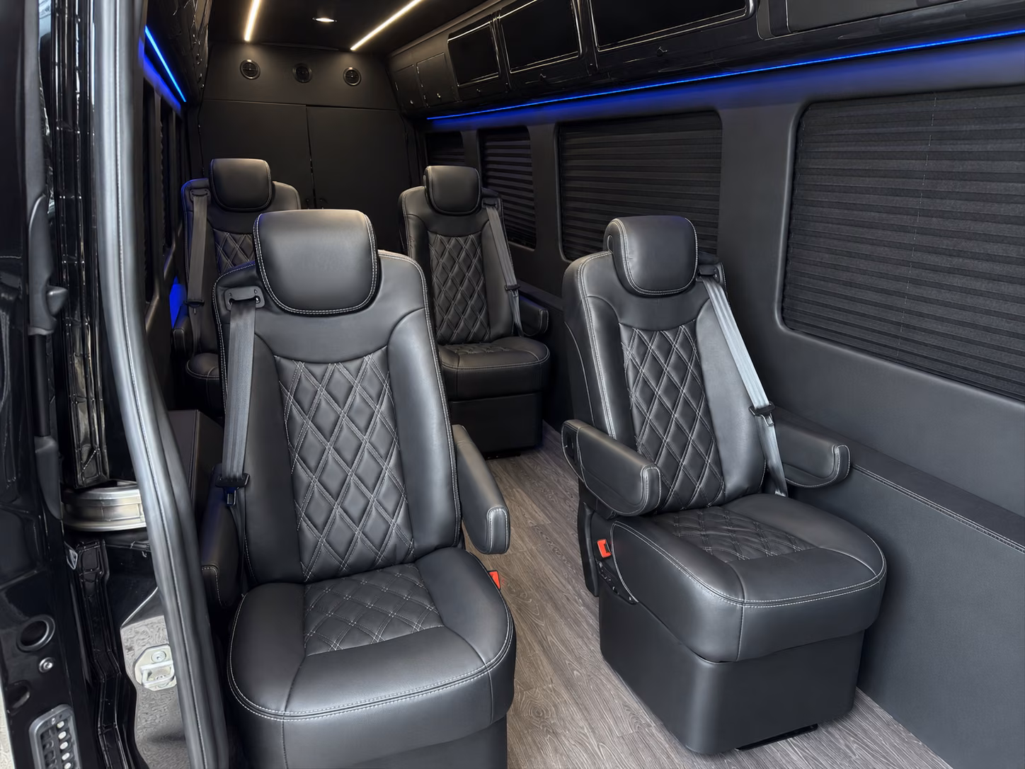 los angeles 8 passenger sprinter van interior