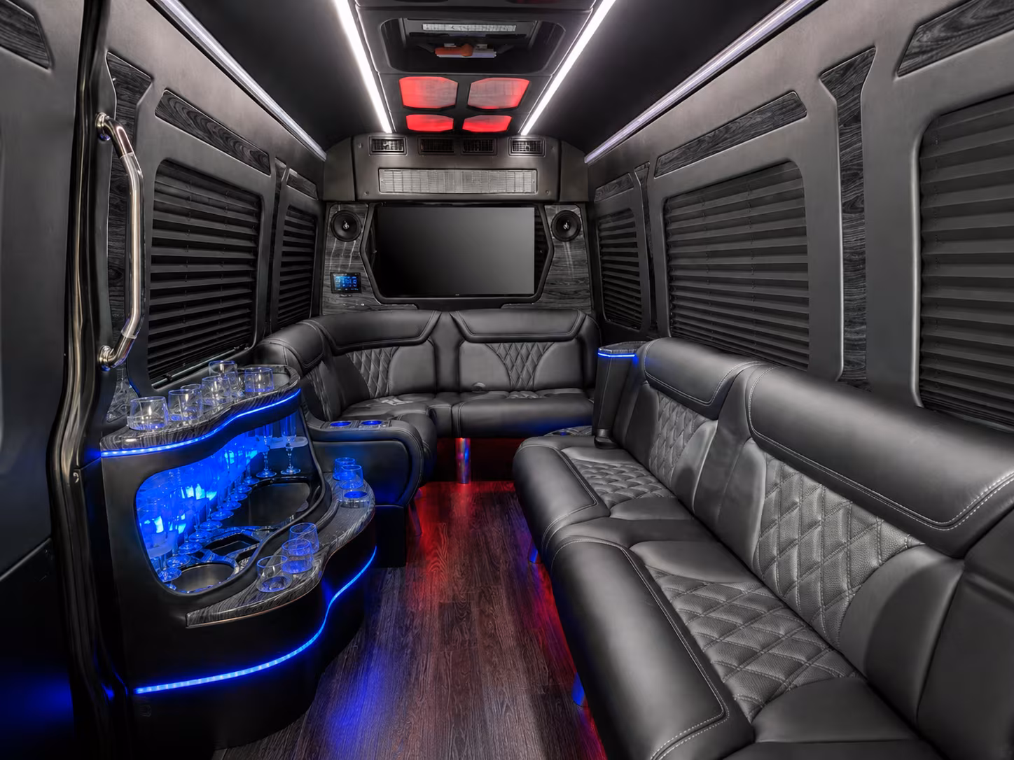 los angeles sprinter limousine inside