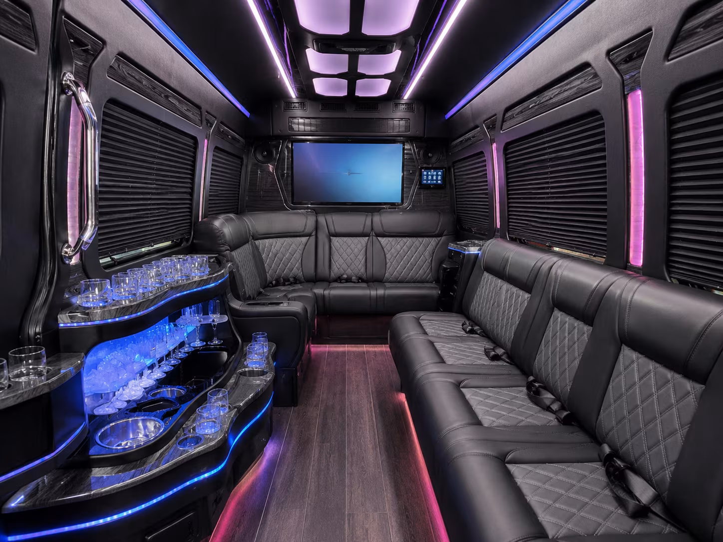 los angeles sprinter limousine interior
